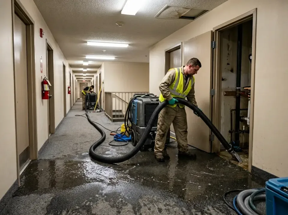 multi-unit-apartment-hallway-f-005 — frequently asked questions, Emergency Burst Pipe Water Extraction & Removal in Swift Tr…
